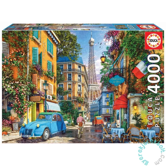 Educa 4000 db-os puzzle - Párizs régi utcája (19284)