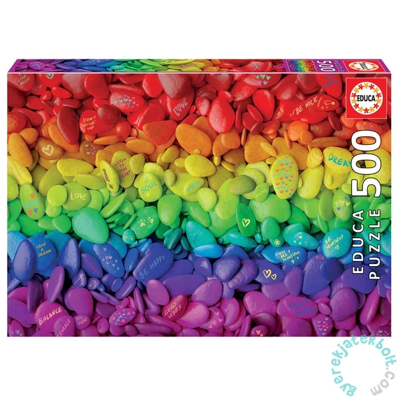 Educa 500 db-os puzzle - Színes kavicsok (19248)