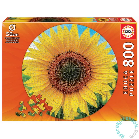Educa 800 db-os kör alakú puzzle - Napraforgó (19034)
