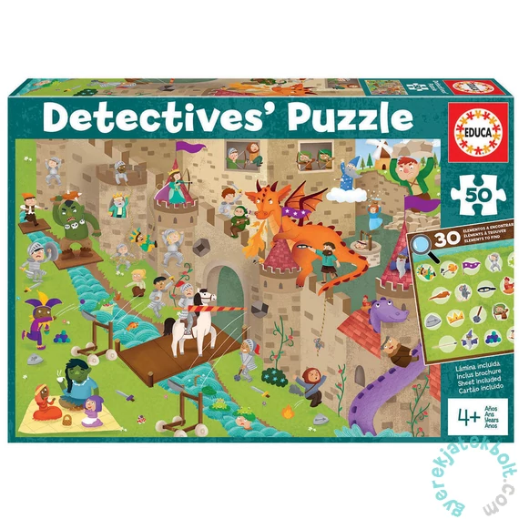 Educa 50 db-os Detektív puzzle - A vár (18895)