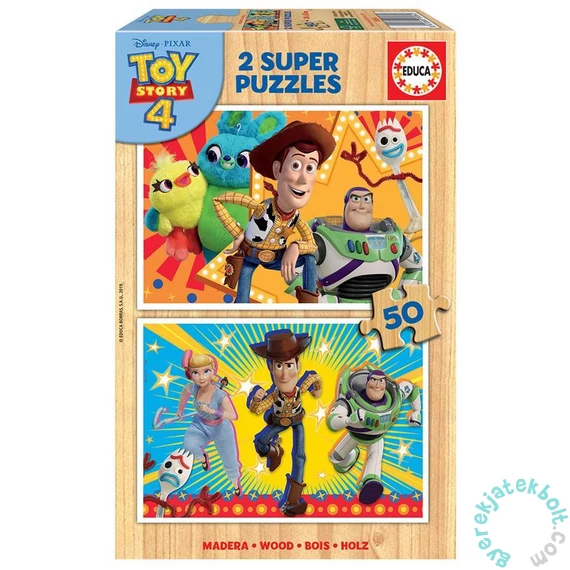 Educa 2 x 50 db-os fa puzzle - Toy Story 4 (18084)
