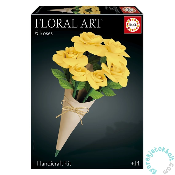 Educa 3D Floral Art - Sárga Rózsa csokor (20422)
