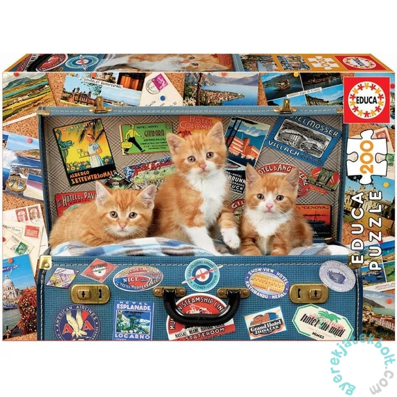 Educa 200 db-os puzzle - Utazó cicák (18065)