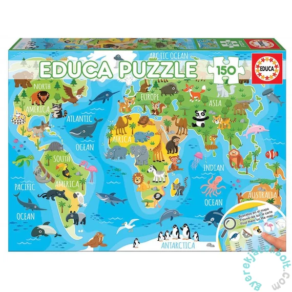 Educa 150 db-os puzzle -  Világtérkép (18115)