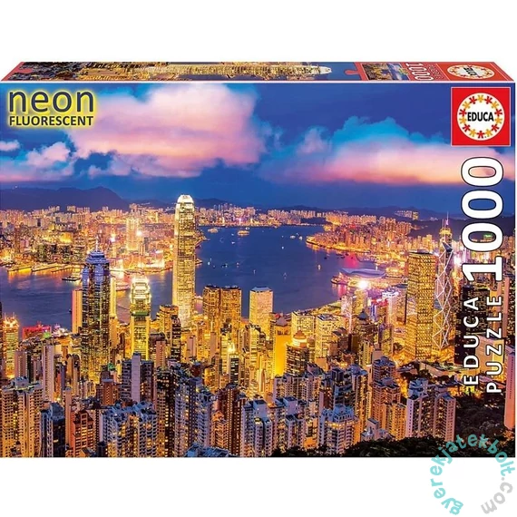 Educa 1000 db-os Neon puzzle - Hong Kong (18462)