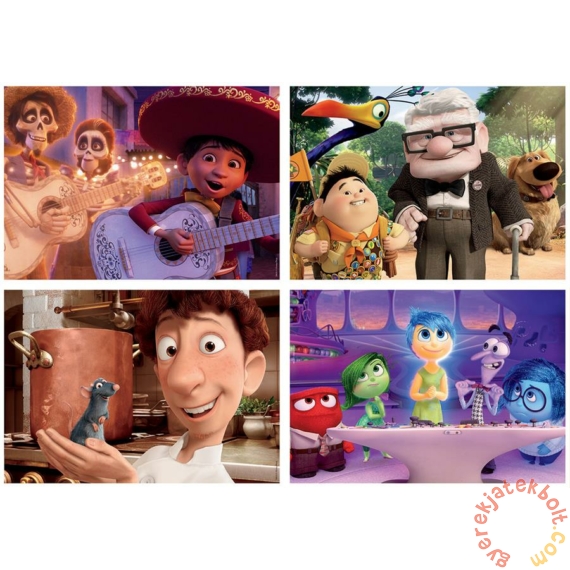 Educa 4 az 1-ben puzzle (20,40,60,80) - Disney Pixar mesehősök (18625)