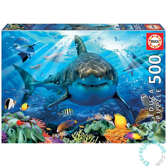 Educa 500 db-os puzzle - Nagy fehér cápa (18478)
