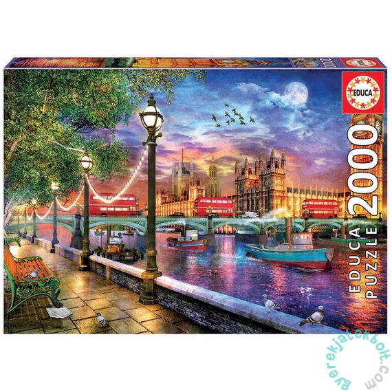 Educa 2000 db-os puzzle - Naplemente Londonban (19046)