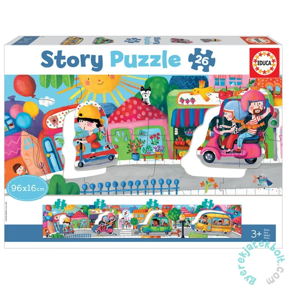 Educa 26 db-os Story puzzle  - Járművek (18901)