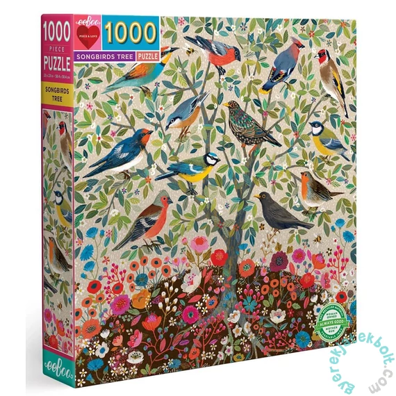 EeBoo 1000 db-os puzzle - Songbirds Tree pc (PZTSBD)