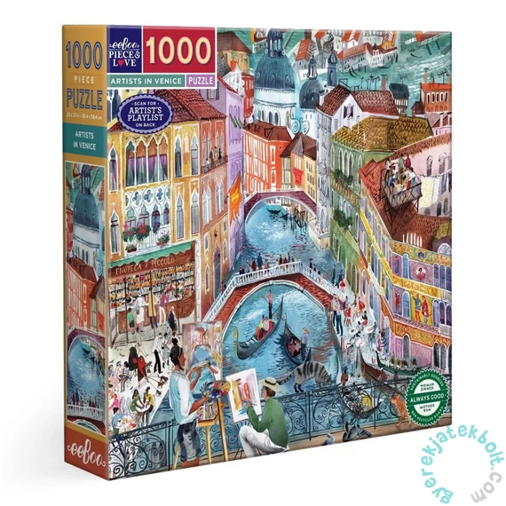 EeBoo 1000 db-os  puzzle - Artists in Venice (PZT457)
