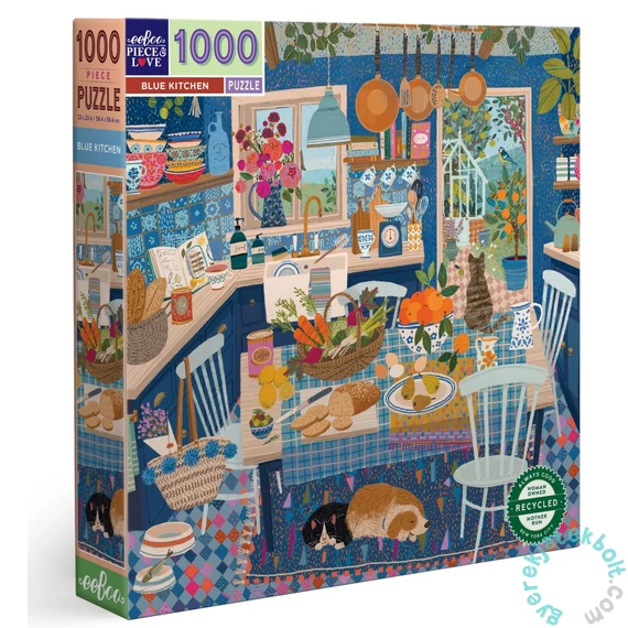EeBoo 1000 db-os puzzle - Blue Kitchen (PZTBUK)