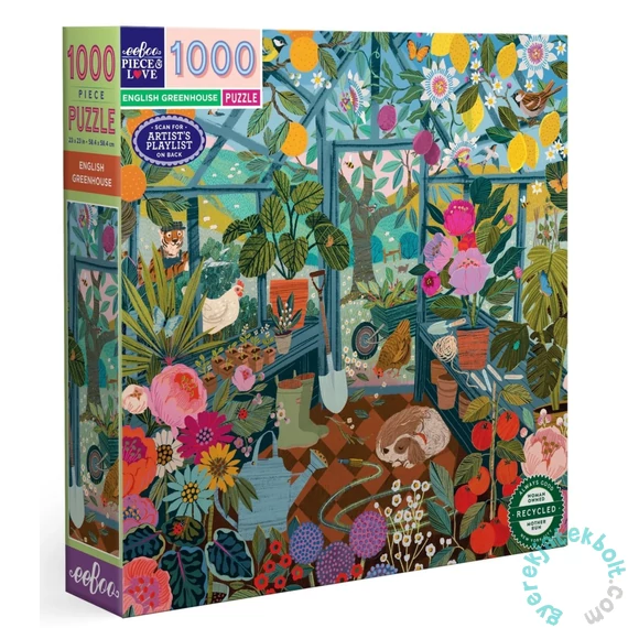 EeBoo 1000 db-os puzzle - English Greenhouse (PZTENG)