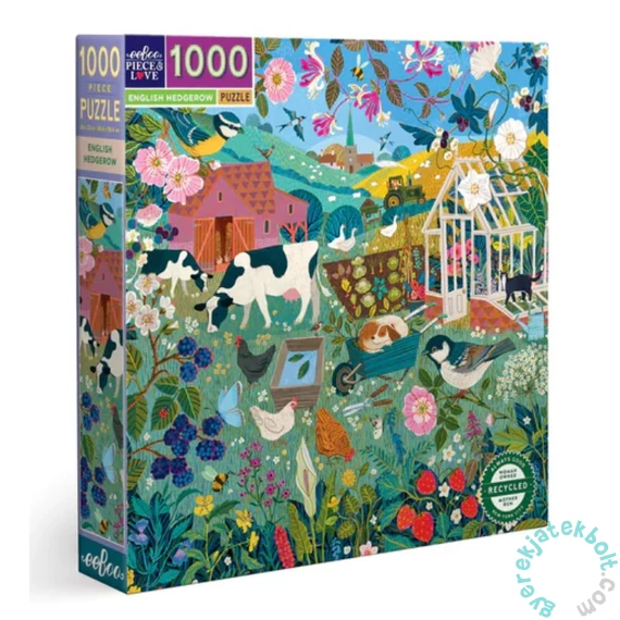 EeBoo 1000 db-os puzzle - English Hedgerow (PZTEHG)