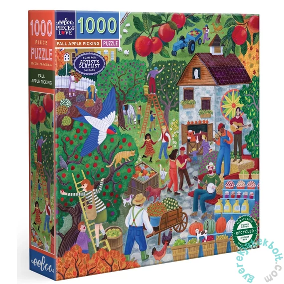 EeBoo 1000 db-os puzzle - Fall apple picking (PZT382)