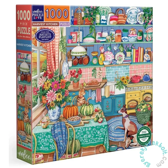 EeBoo 1000 db-os  puzzle - Harvest Kitchen (PZT488)