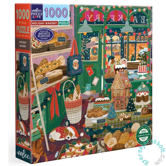 EeBoo 1000 db-os puzzle - Holiday Bakery (PZT774)