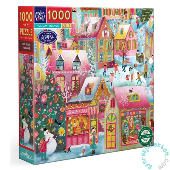 EeBoo 1000 db-os puzzle - Holiday Village (PZTHYV)