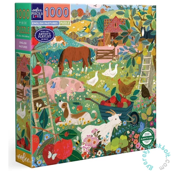 EeBoo 1000 db-os  puzzle - Pastures (PZT764)