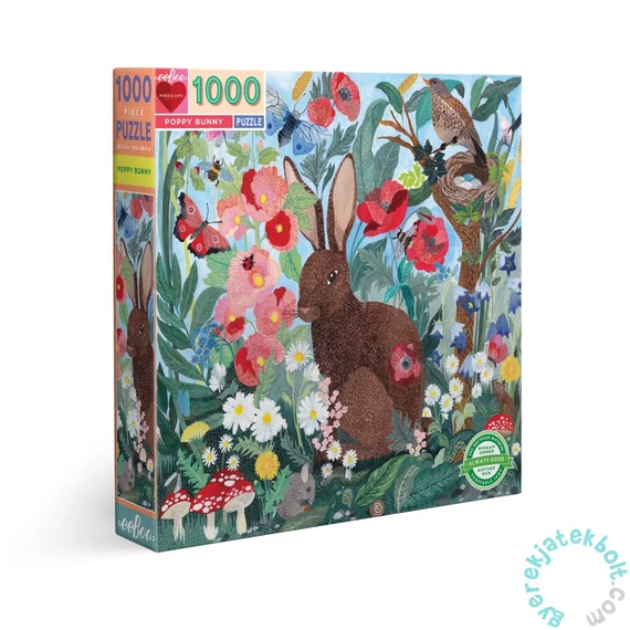 EeBoo 1000 db-os puzzle - Poppy Bunny (PZTPBY)
