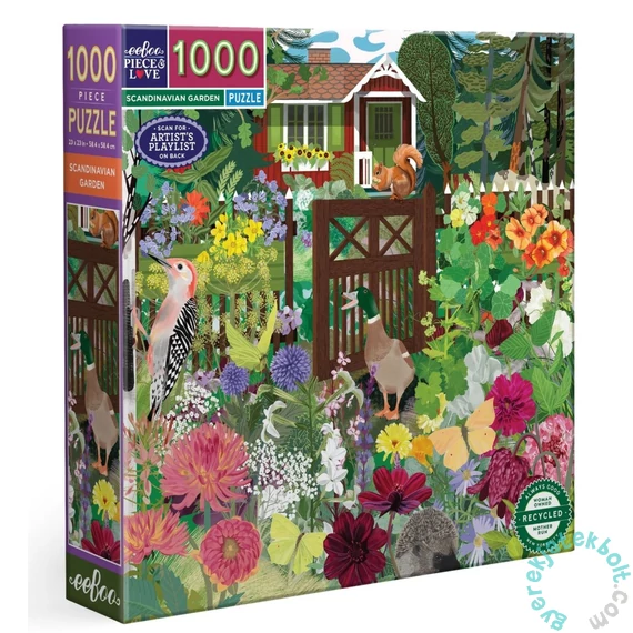EeBoo 1000 db-os puzzle - Scandinavian Garden (PZT115)