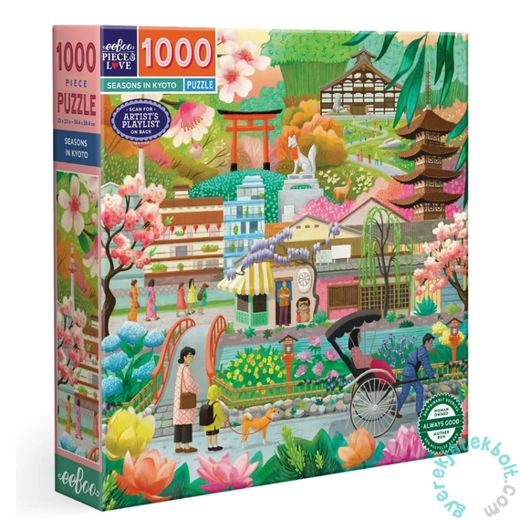 EeBoo 1000 db-os puzzle - Seasons in Kyoto (PZT696)