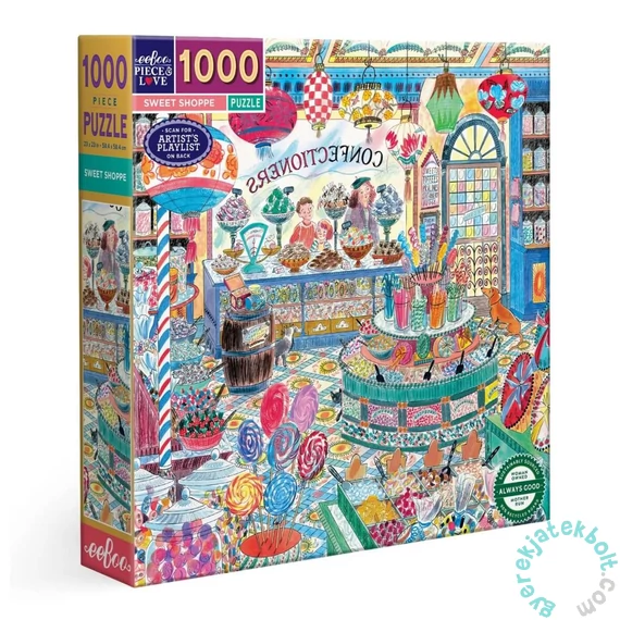 EeBoo 1000 db-os  puzzle - Sweet Shoppe (PZT631)