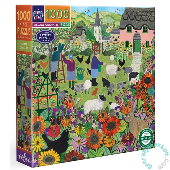 EeBoo 1000 db-os puzzle - Village Orchard (PZT167)