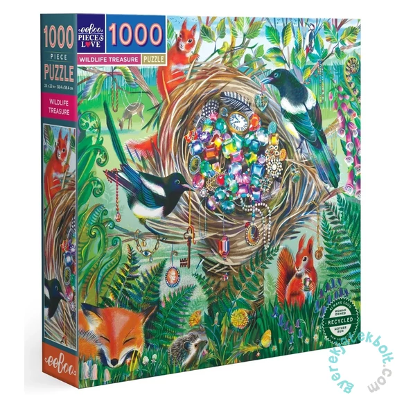 EeBoo 1000 db-os puzzle - Wildlife Treasure (PZTWDT)