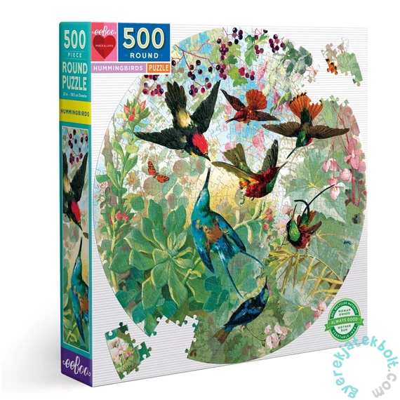 EeBoo 500 db-os Kör puzzle - Hummingbirds (PZFHMB)