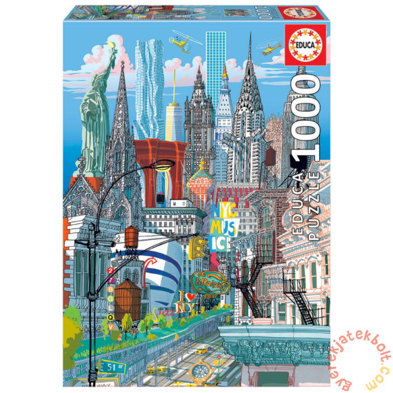 Educa - 1000 db-os puzzle - New York, Carlo Stanga (19265)