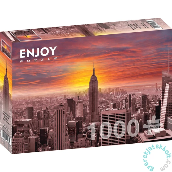 Enjoy 1000 db-os puzzle - Sunset Over New York Skyline (1068)