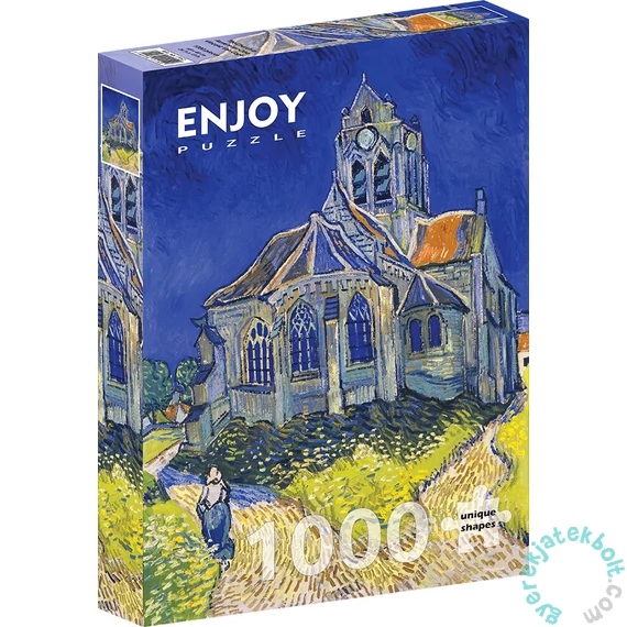 Enjoy 1000 db-os puzzle - Vincent Van Gogh: The Church in Auvers-sur-Oise (1152)