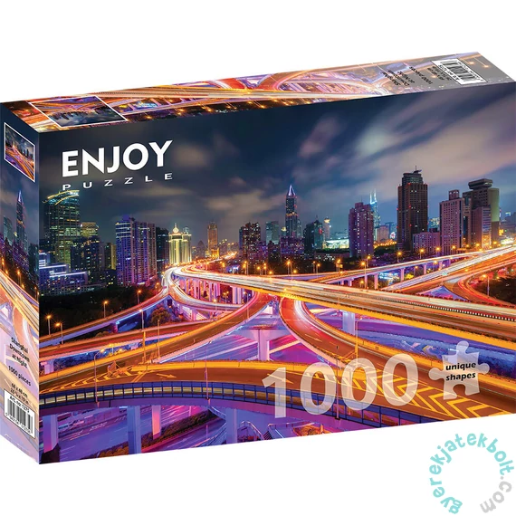 Enjoy 1000 db-os puzzle - Shanghai Downtown at Night (1275)