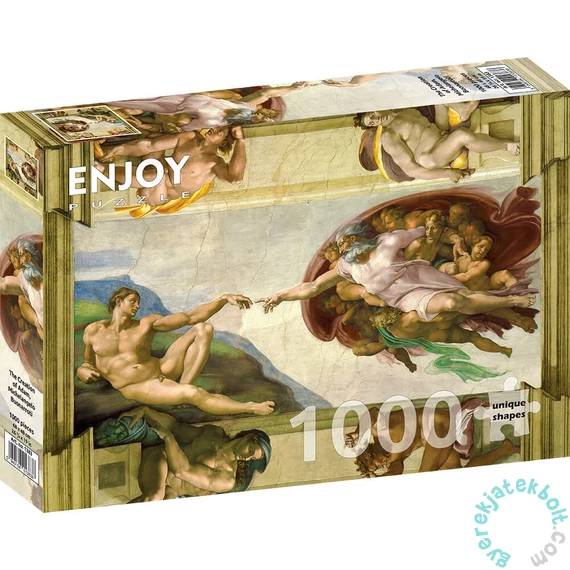 Enjoy 1000 db-os puzzle - Michelangelo Buonarroti: The Creation of Adam (1383)