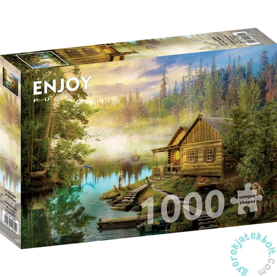 Enjoy 1000 db-os puzzle - A Log Cabin on the River (1602)
