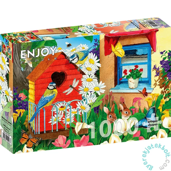 Enjoy 1000 db-os puzzle - Birdhouse Garden (1913)
