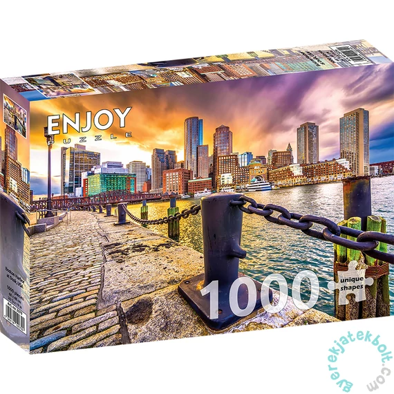 Enjoy 1000 db-os puzzle - Boston Harbor at Dusk, USA (2079)