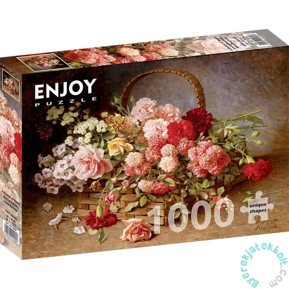 Enjoy 1000 db-os puzzle - A Basket of Roses and Carnations (1530)
