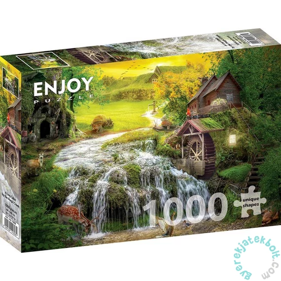 Enjoy 1000 db-os puzzle - A Log Cabin by the Magic Creek (1608)