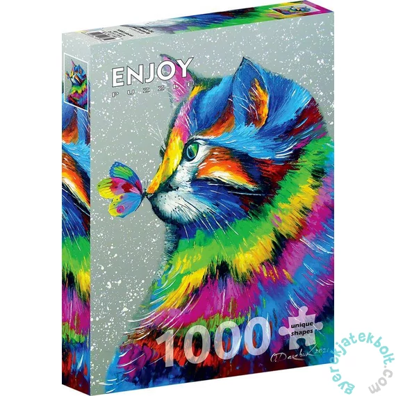 Enjoy 1000 db-os puzzle - Bright Cat and Butterfly (1781)
