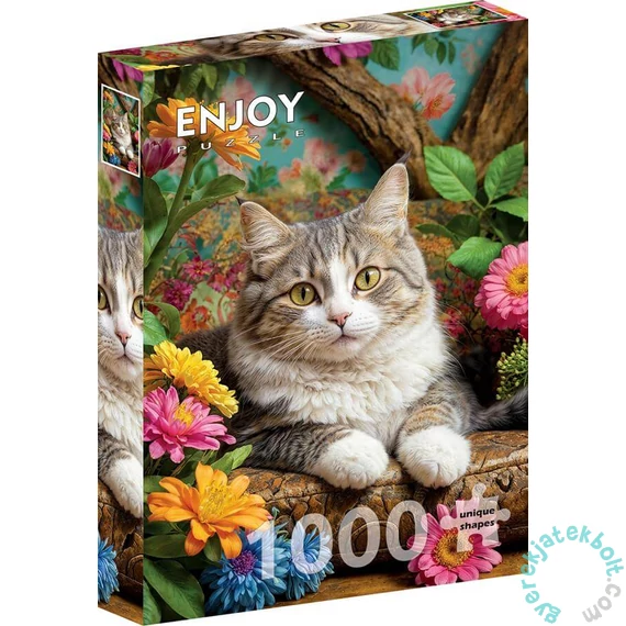 Enjoy 1000 db-os puzzle - Cat in Bloom (2343)
