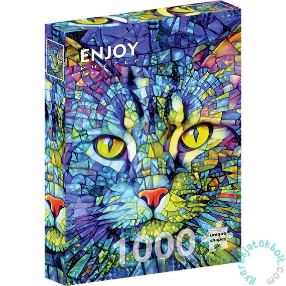 Enjoy 1000 db-os puzzle - Fiona the Stained Glass Cat (2310)