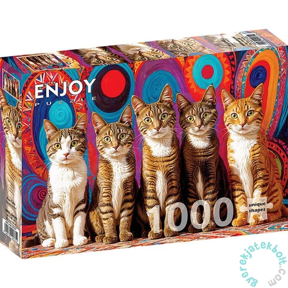 Enjoy 1000 db-os puzzle - Five Cats (2131)