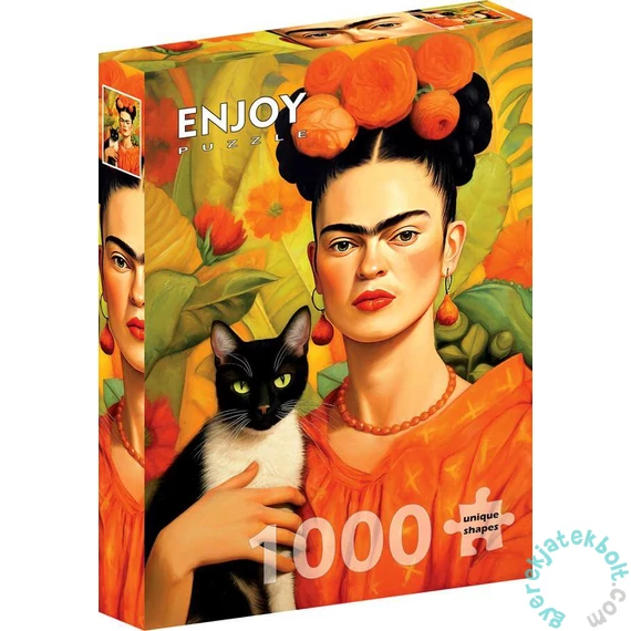 Enjoy 1000 db-os puzzle - Frida Kahlo and Her Cat (2313)
