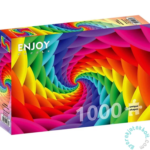 Enjoy 1000 db-os puzzle - Gradient Rainbow Swirl (1638)