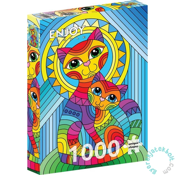 Enjoy 1000 db-os puzzle - Inseparable Cat and Kitten (2122)