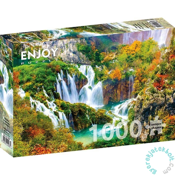 Enjoy 1000 db-os puzzle - Plitvice Waterfalls in Autumn (1266)