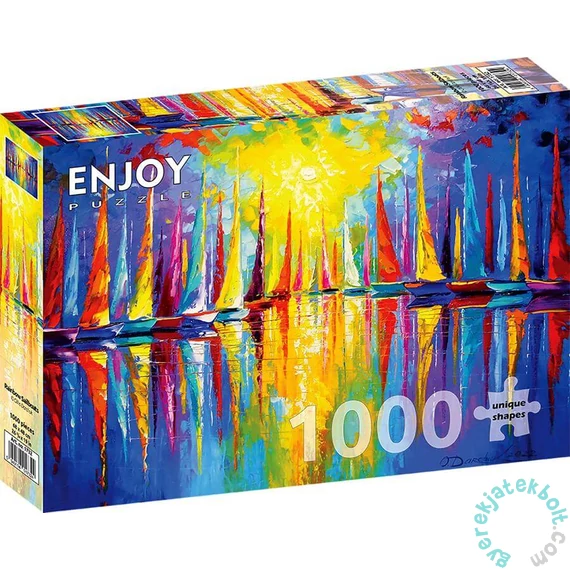 Enjoy 1000 db-os puzzle - Rainbow Sailboats (1732)