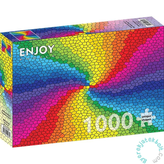 Enjoy 1000 db-os puzzle - Stained Glass Rainbow Burst (1970)